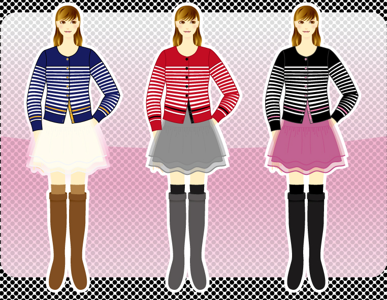 スカート　3色展開